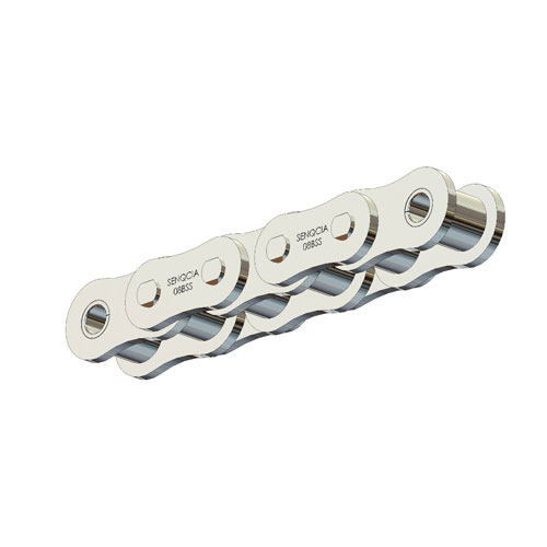 08BSSRB 304 Stainless Roller Chain 08B Riveted 304SS 10 Foot Box 1/2 inch pitch