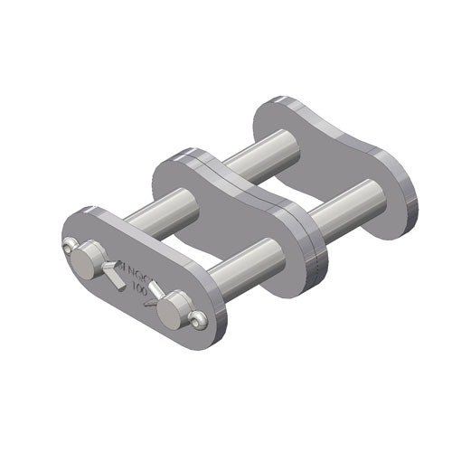 100-2MAXCL ANSI Standard Roller Chain 100-2 Double Strand Connecting Link Cotter Pin Type 1-1/4 inch pitch