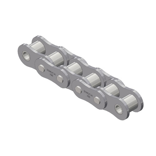 1-1/4 Pitch #100 Roller Chain 24,000 lb Strength 3/4 Roller Width Metal Big Bearing 100-1R ANSI 10 Section 
