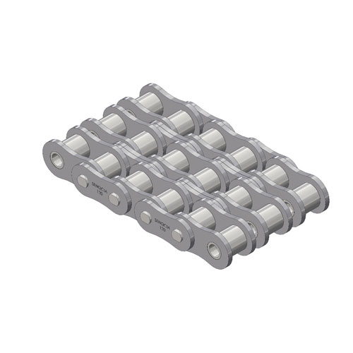 120-3RB ANSI Standard Roller Chain 120-3 Riveted Triple Strand 10 Foot Box 1-1/2 inch pitch