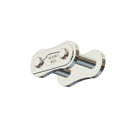 One Side 40SS / 1/2 in Pitch Attachment Chain Spring Clip 304 Stainless Steel Material WA-2 Attachment Bent 