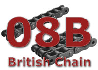 08B Stainless British Roller Chain