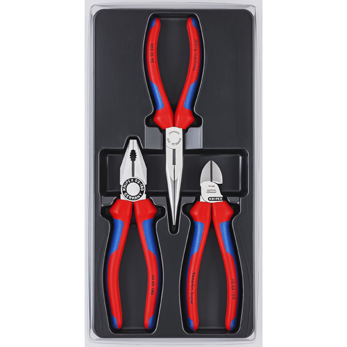 KNIPEX 00 20 11 - 3 Pc Assembly Pack Pliers Set
