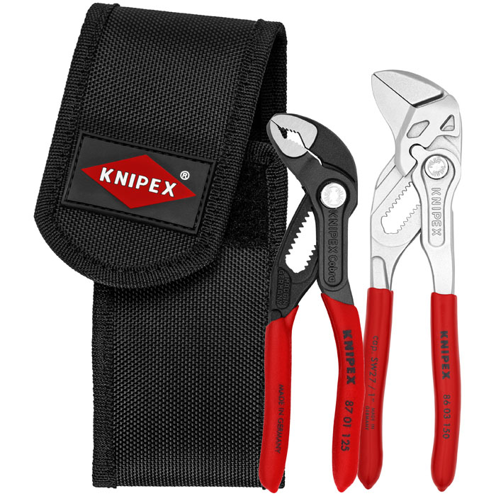 KNIPEX 00 20 72 V01 - 2 Pc Mini Pliers in Belt Pouch