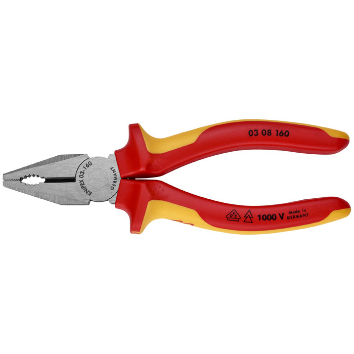 KNIPEX 03 08 160 SBA - Combination Pliers-1000V Insulated