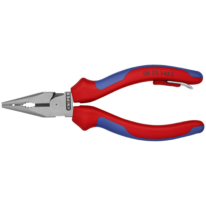KNIPEX 08 22 145 T BKA - Needle-Nose Combination Pliers-Tethered Attachment