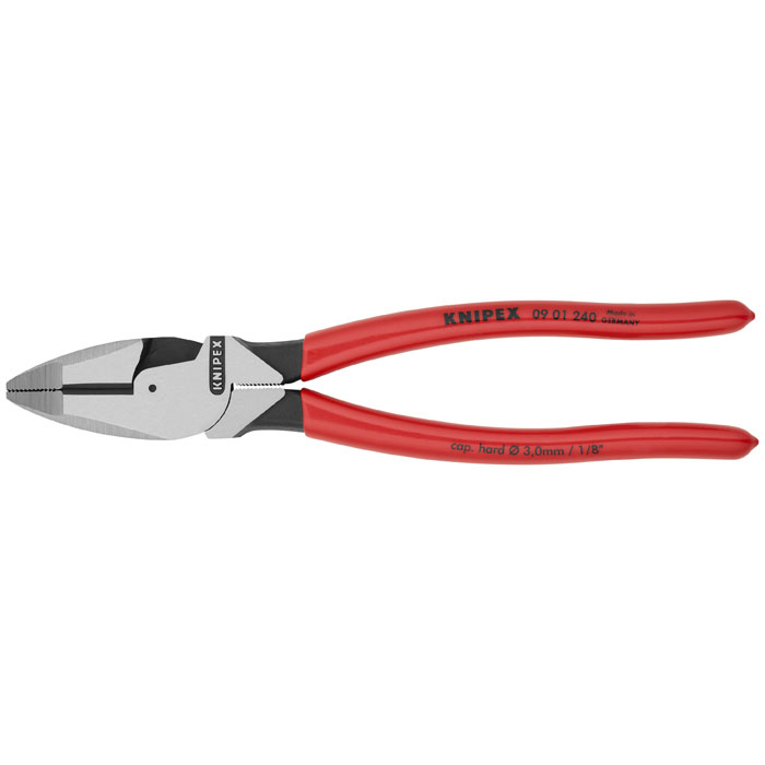 KNIPEX 09 01 240 - High Leverage Lineman's Pliers New England Head