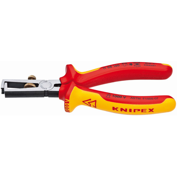 KNIPEX 11 08 160 SBA - End-Type Wire Stripper-1000V Insulated