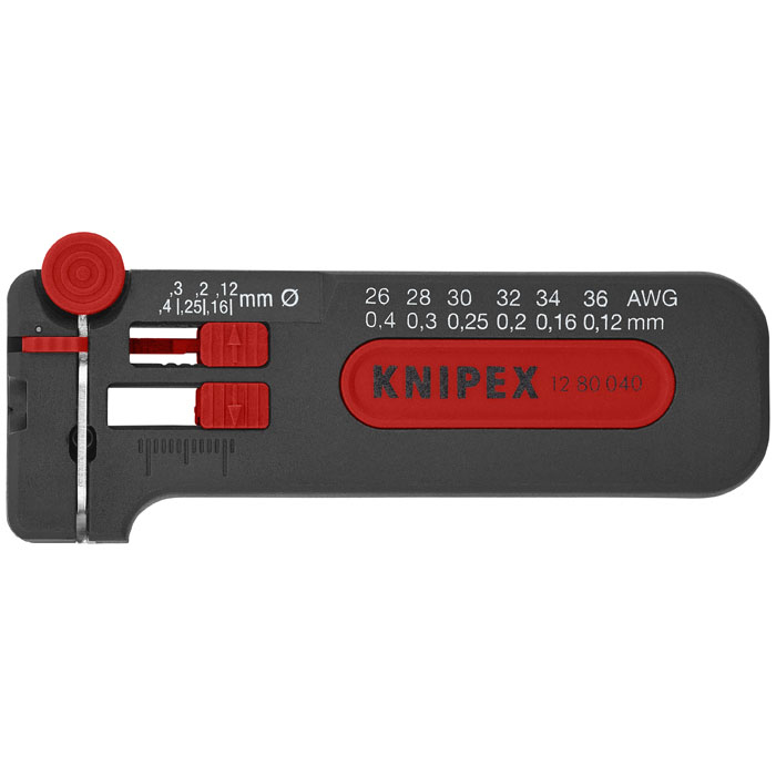 KNIPEX 12 80 040 SB - Mini Wire Stripper 26-36 AWG