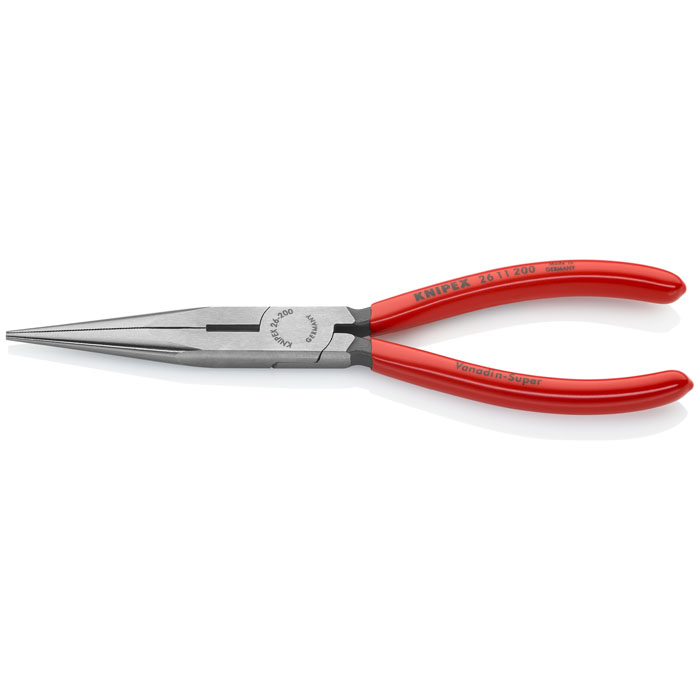 KNIPEX 26 11 200 SBAS1 - Long Nose Pliers with Cutter and 12 AWG Stripping Hole