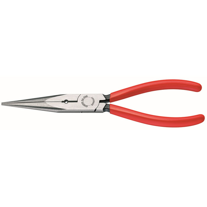KNIPEX 26 11 200 S1 - Long Nose Pliers with Cutter and 12 AWG Stripping Hole
