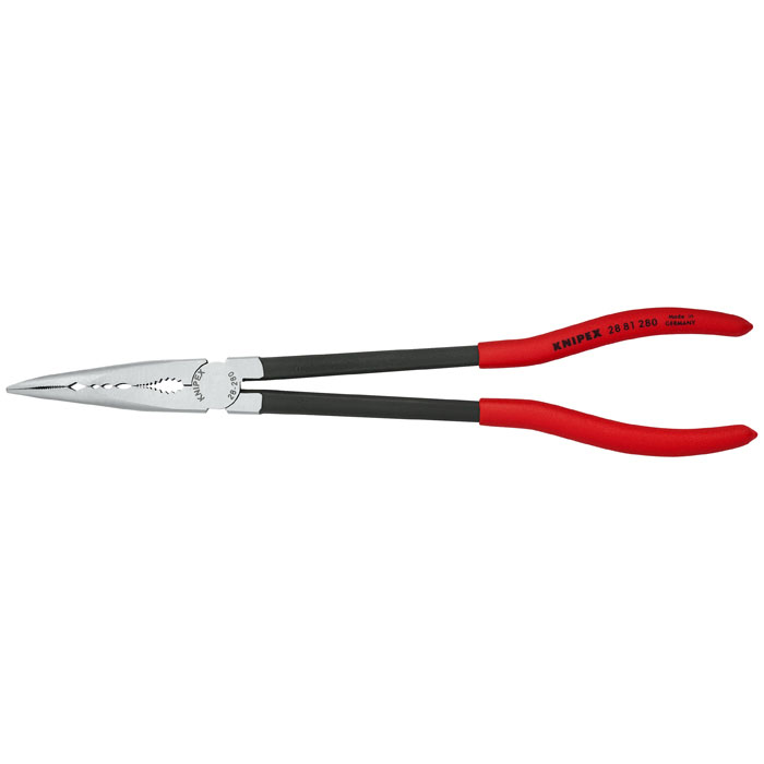 KNIPEX 28 81 280 SBA - Extra Long Needle-Nose 45 Degree Angled Pliers