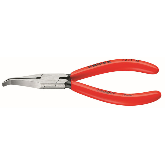 KNIPEX 32 31 135 - Long Nose Relay Adjusting 40 Degree Angled Pliers-Flat Tips