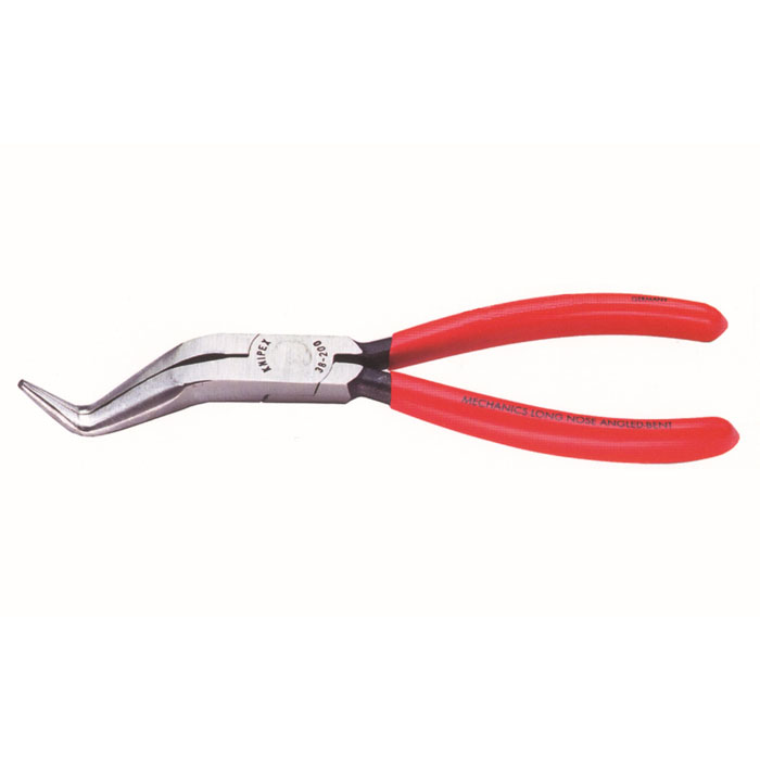 KNIPEX 38 81 200 B - Long Nose Pliers without Cutter-Double Angled