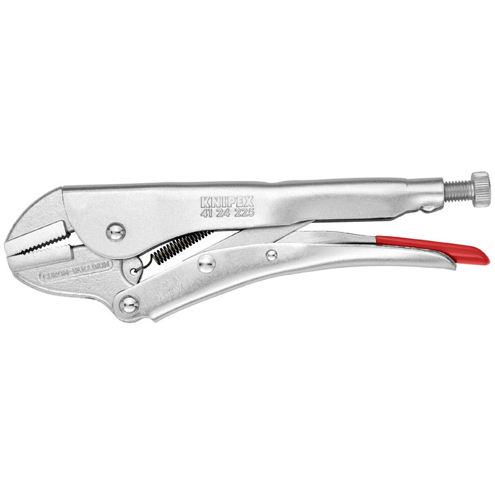 KNIPEX 41 24 225 - Grip Pliers-Straight Jaws