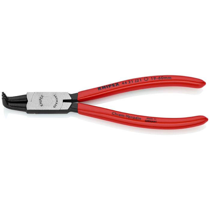KNIPEX 44 21 J41 - Internal 90 Degree Angled Snap Ring Pliers-Forged Tips