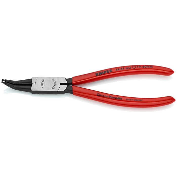 KNIPEX 44 31 J42 - Internal 45 Degree Angled Snap Ring Pliers-Forged Tips