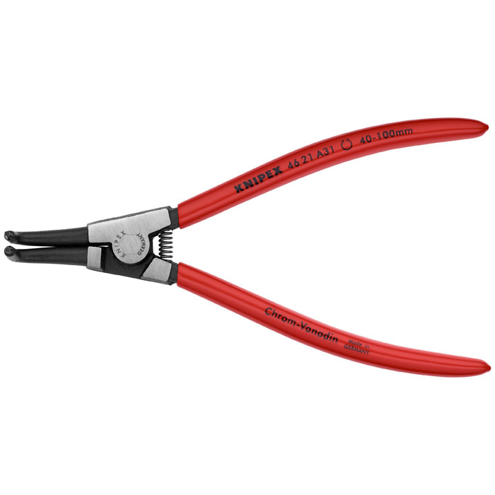 KNIPEX 46 21 A31 - External 90 Degree Angled Snap Ring Pliers-Forged Tips