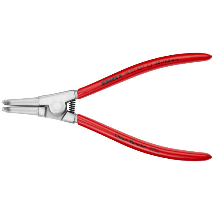 KNIPEX 46 23 A31 - External 90 Degree Angled Snap Ring Pliers-Forged Tips