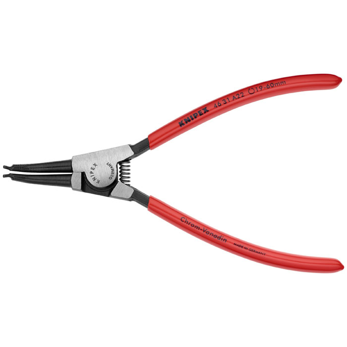 KNIPEX 46 31 A22 - External 45 Degree Angled Snap Ring Pliers-Forged Tips