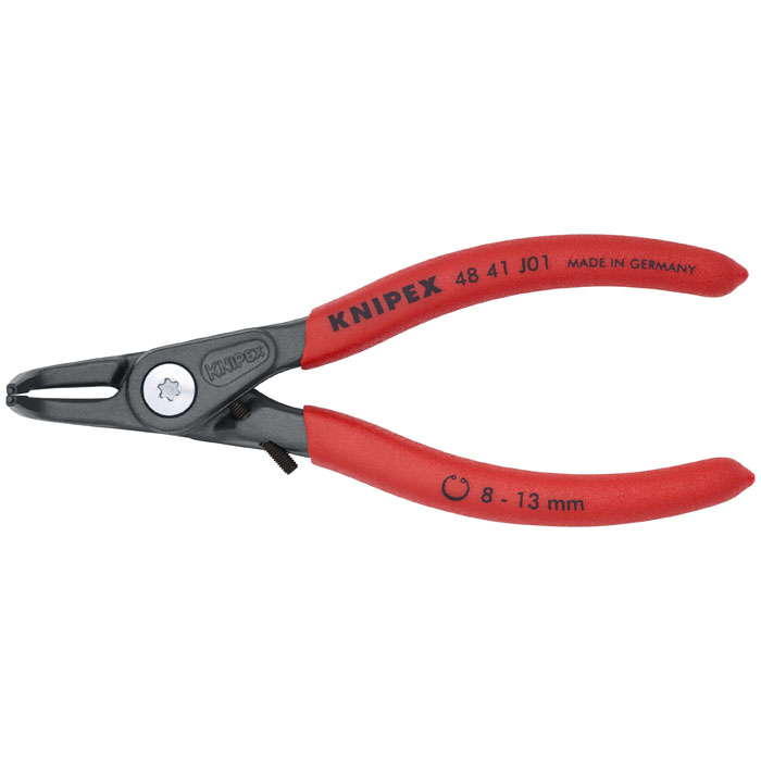 KNIPEX 48 41 J01 - Internal 90 Degree Angled Precision Snap Ring Pliers-Limiter