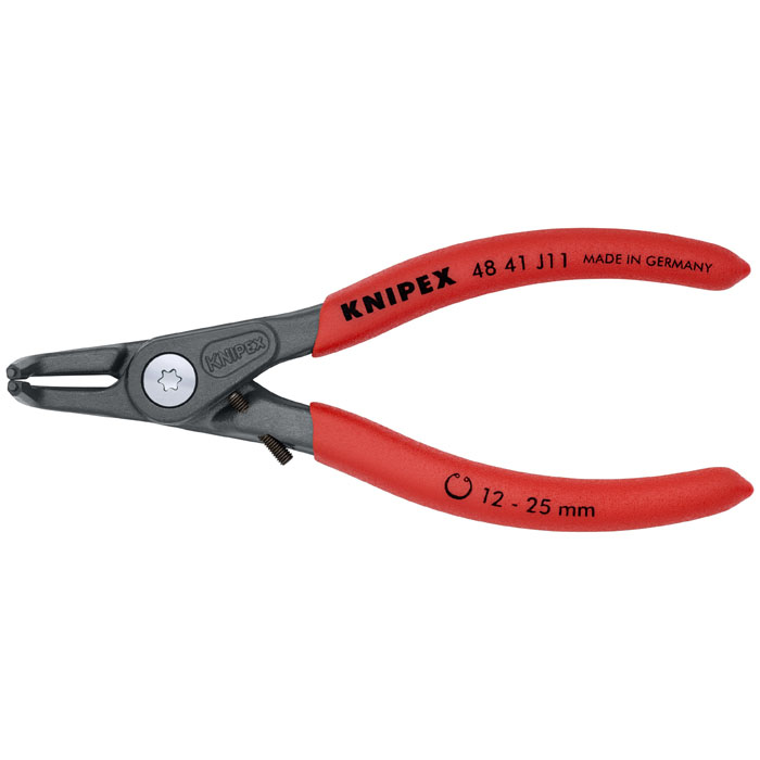 KNIPEX 48 41 J11 - Internal 90 Degree Angled Precision Snap Ring Pliers-Limiter