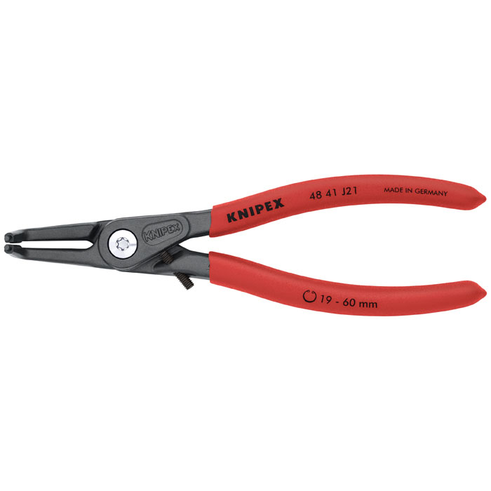 KNIPEX 48 41 J21 - Internal 90 Degree Angled Precision Snap Ring Pliers-Limiter