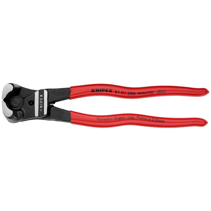 KNIPEX 61 01 200 SBA - High Leverage Bolt End Cutting Nippers