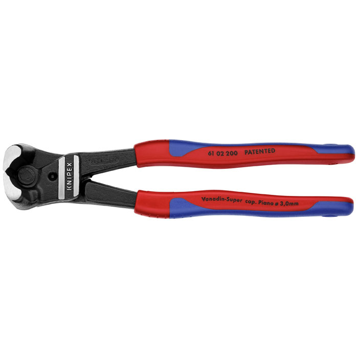 KNIPEX 61 02 200 - High Leverage Bolt End Cutting Nippers
