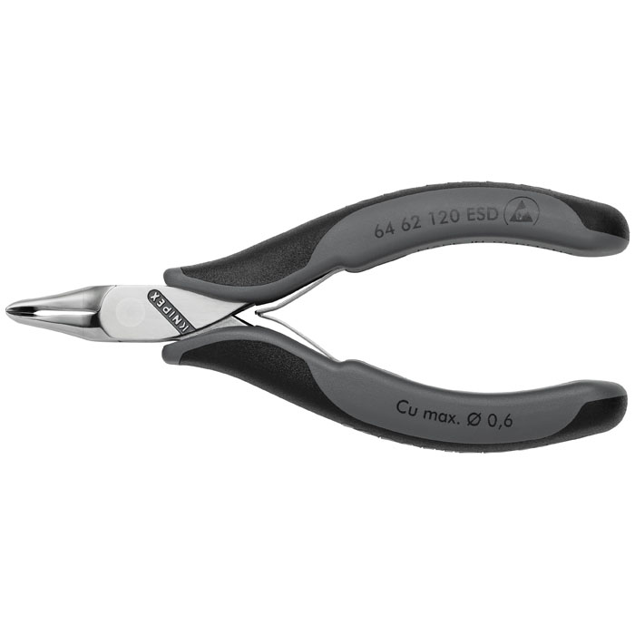 KNIPEX 64 62 120 ESD - Electronics End Cutting Nippers-ESD Handles