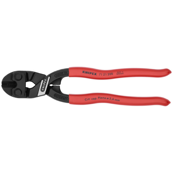 KNIPEX 71 21 200 - CoBolt High Leverage 20 Degree Angled Compact Bolt Cutters