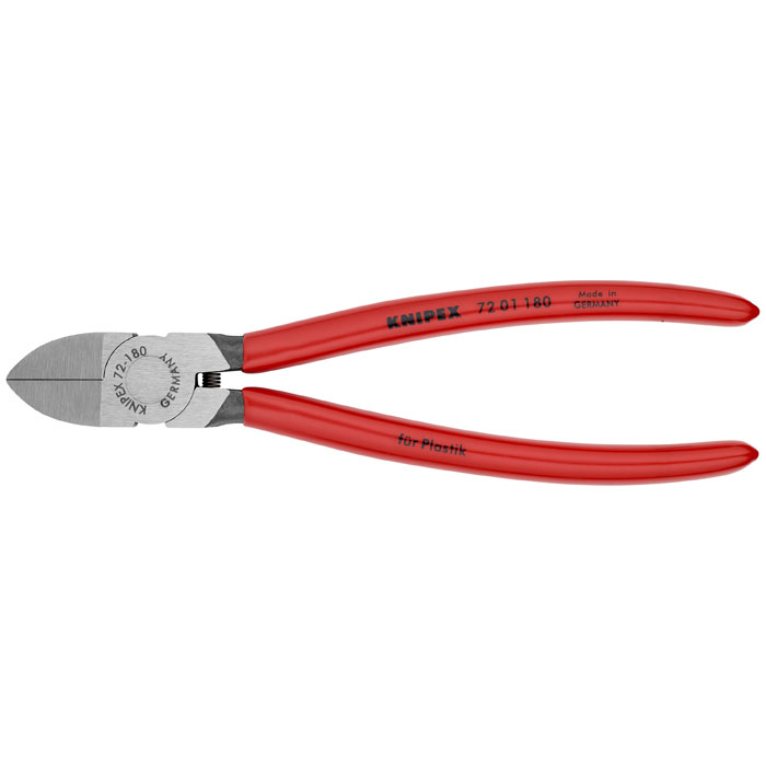 KNIPEX 72 01 180 - Diagonal Pliers for Flush Cutting Plastics