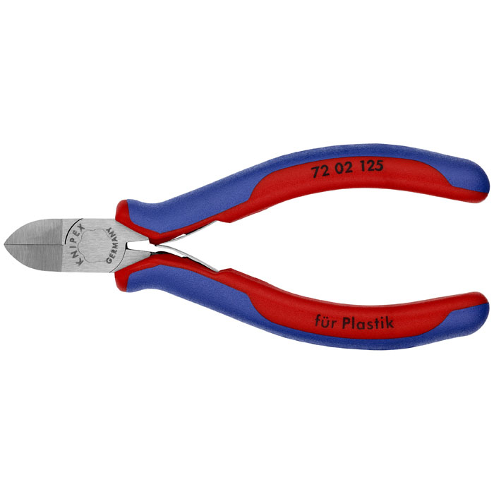 KNIPEX 72 02 125 - Diagonal Pliers for Flush Cutting Plastics