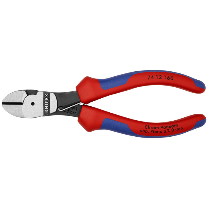 KNIPEX 74 12 160 - High Leverage Diagonal Cutters-Spring