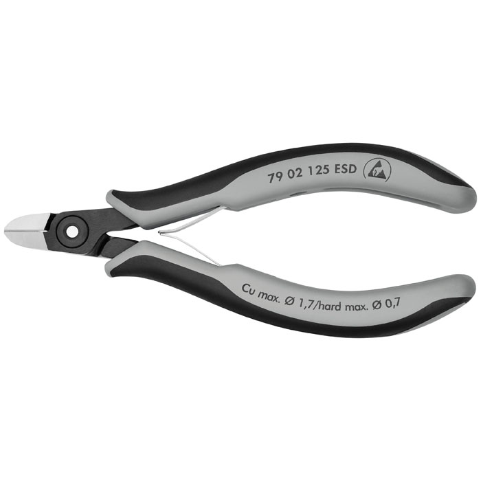 KNIPEX 79 02 125 ESD - Electronics Diagonal Cutters-ESD Handles
