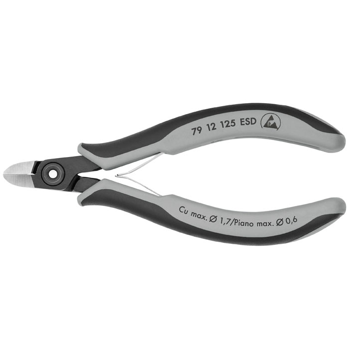 KNIPEX 79 12 125 ESD - Electronics Diagonal Cutters-ESD Handles