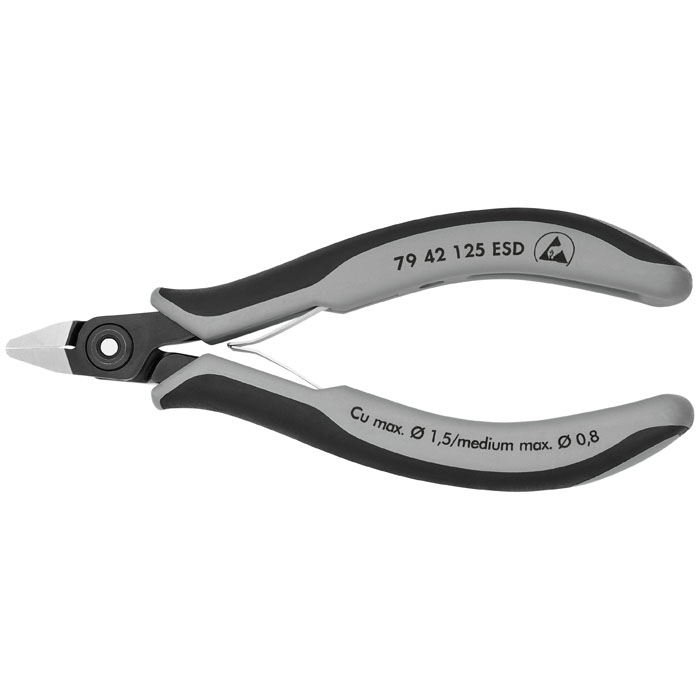 KNIPEX 79 42 125 ESD - Electronics Diagonal Cutters-ESD Handles