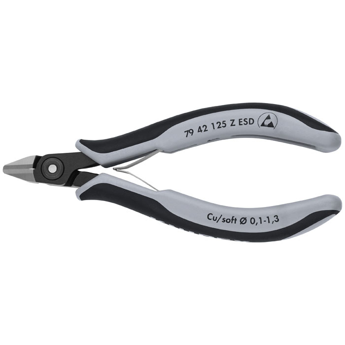 KNIPEX 79 42 125 Z ESD - Electronics Diagonal Cutters-ESD Handles