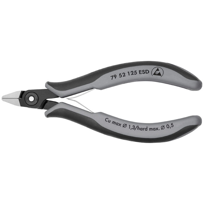 KNIPEX 79 52 125 ESD - Electronics Diagonal Cutters-ESD Handles