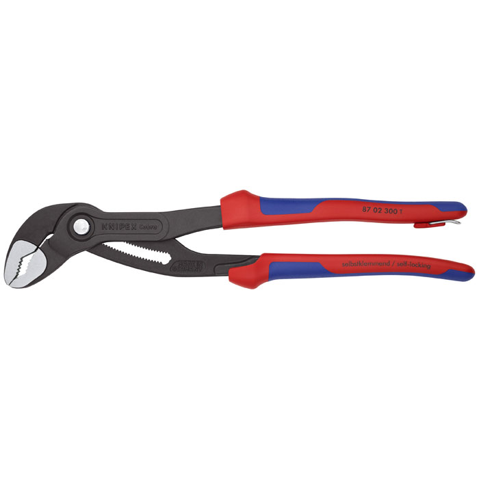 KNIPEX 87 02 300 T BKA - Cobra Water Pump Pliers-Tethered Attachment