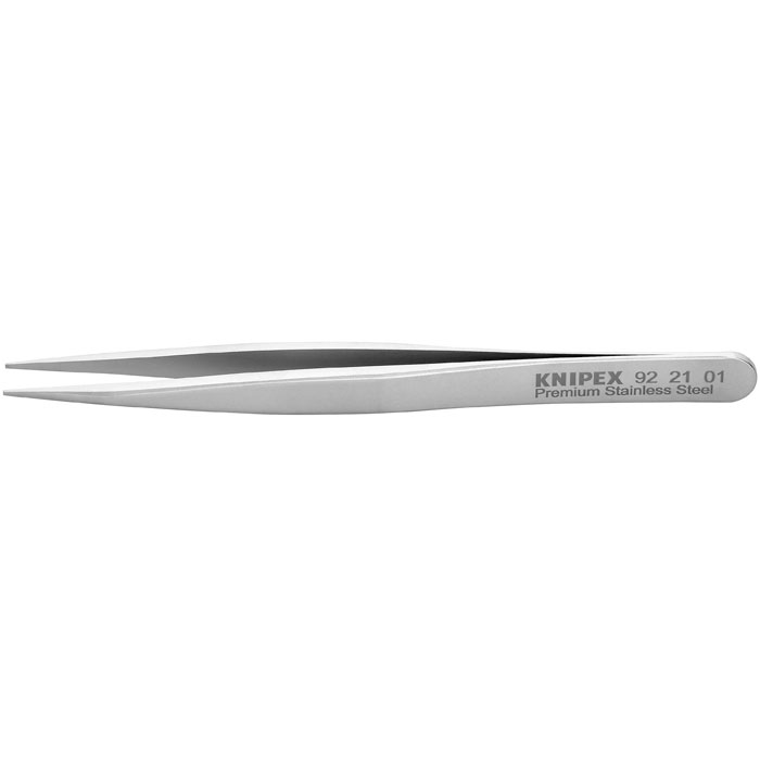 KNIPEX 92 21 01 - Premium Stainless Steel Gripping Tweezers-Pointed Tips