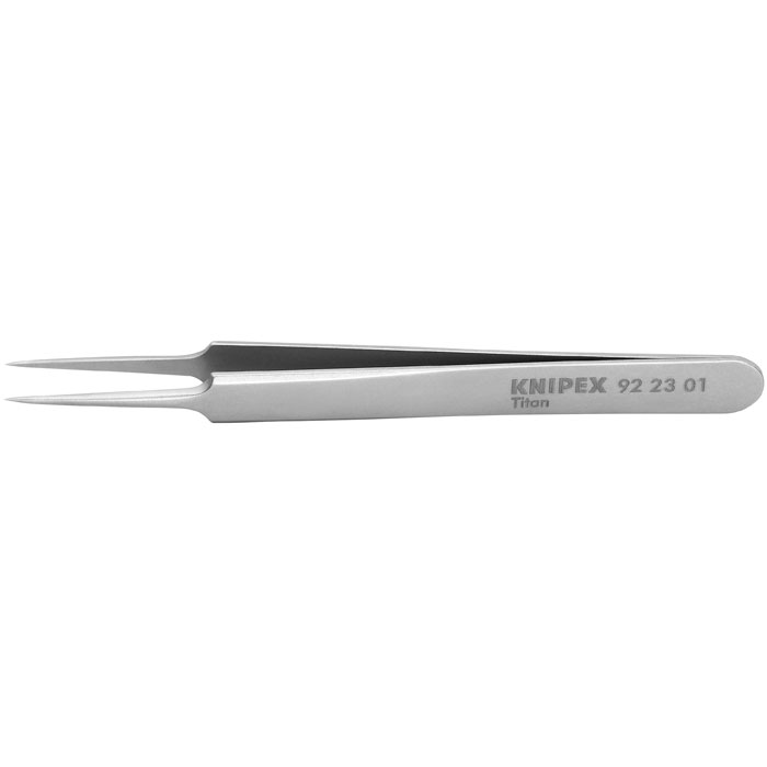 KNIPEX 92 23 01 - Titanium Gripping Tweezers-Needle-Point Tips
