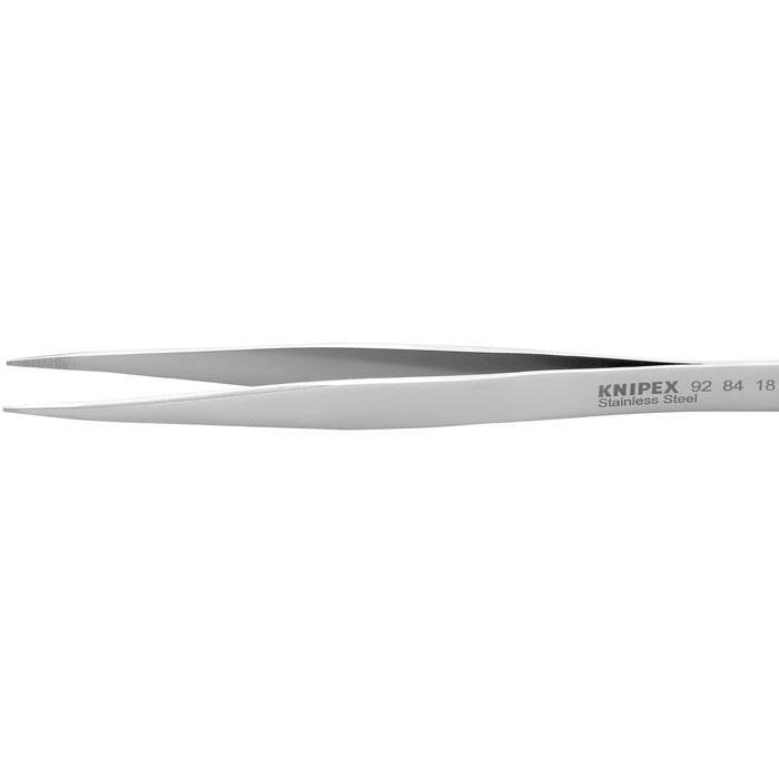 KNIPEX 92 84 18 - Stainless Steel Gripping Tweezers-Blunt Tips