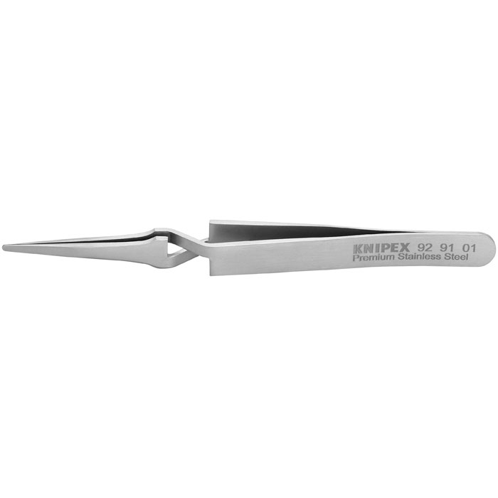 KNIPEX 92 91 01 - Premium Stainless Steel Gripping Tweezers-Replaceable Tips