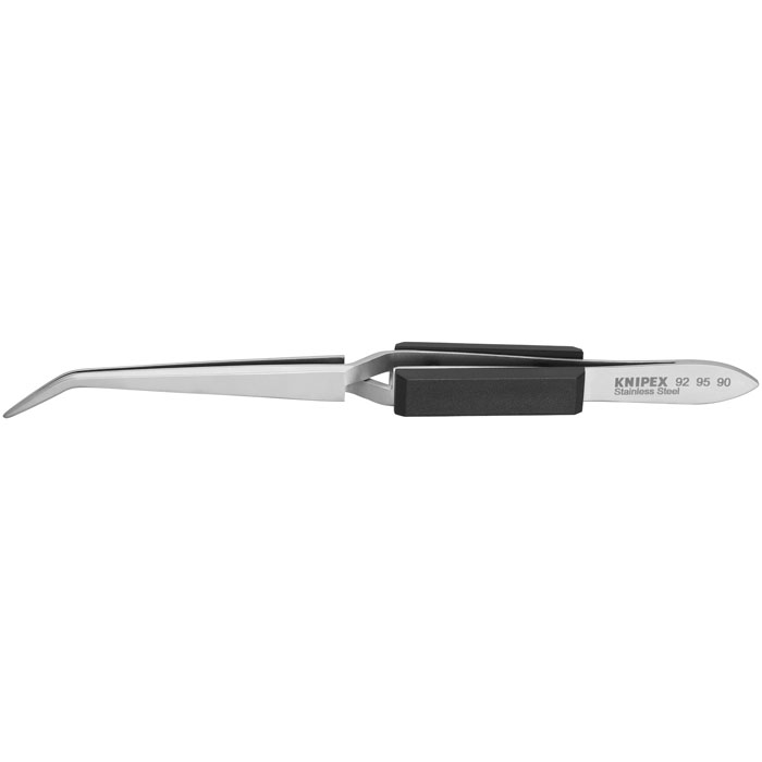 KNIPEX 92 95 90 - Stainless Steel Gripping Cross-Over Tweezers-Blunt Tips