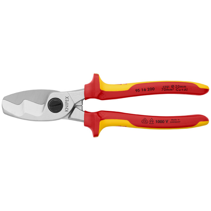 KNIPEX 95 16 200 - Cable Shears-1000V Insulated