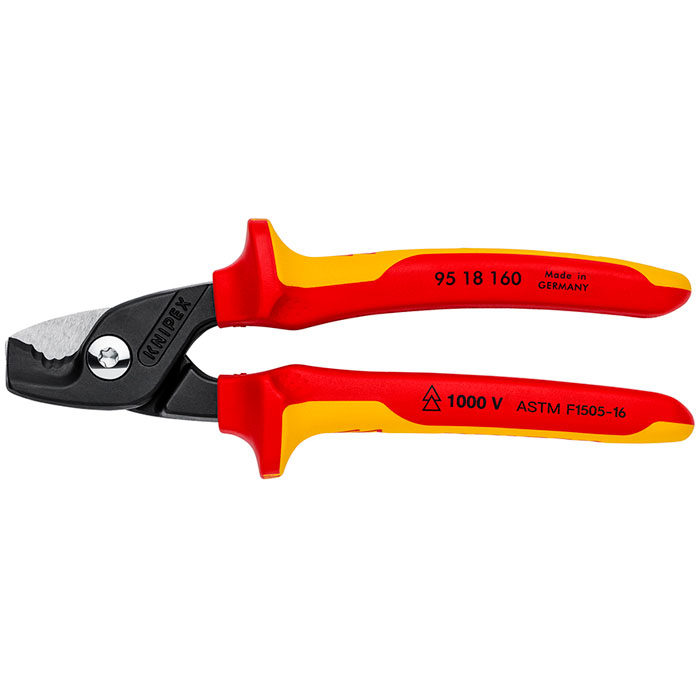 KNIPEX 95 18 160 SBA - StepCut Cable Shears-1000V Insulated