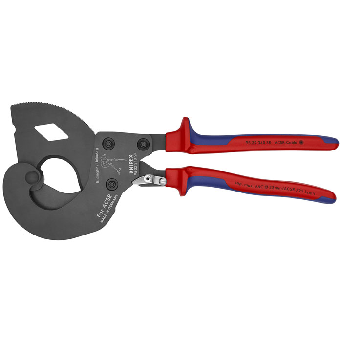KNIPEX 95 32 340 SR US - Ratcheting ACSR Cable Cutter
