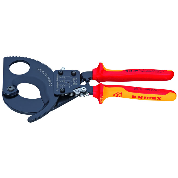 KNIPEX 95 36 280 SBA - Ratcheting Cable Cutters-1000V Insulated