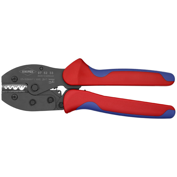 KNIPEX 97 52 33 - Crimping Pliers For Non-insulated Crimp Terminals, Tube and Compression Cable Lugs